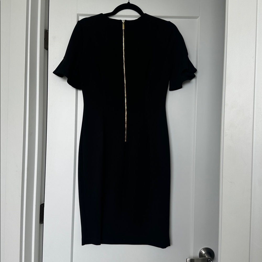 CK Short Ruffle Sleeve LBD - Picture 4 of 7